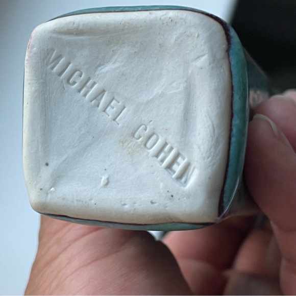 MICHAEL COHEN | Vintage | Art Pottery Handcrafted Miniature Stoneware 3.75" Tall - Picture 3 of 13